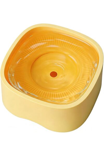 Generic Dog Water Bowl Non-Slip Base Anti-Splash Dish