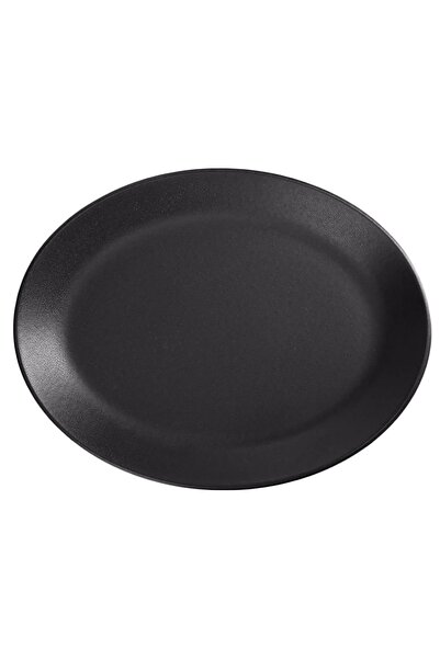 Porland Oval plate, porcelain, 31cm, "Seasons", Black -