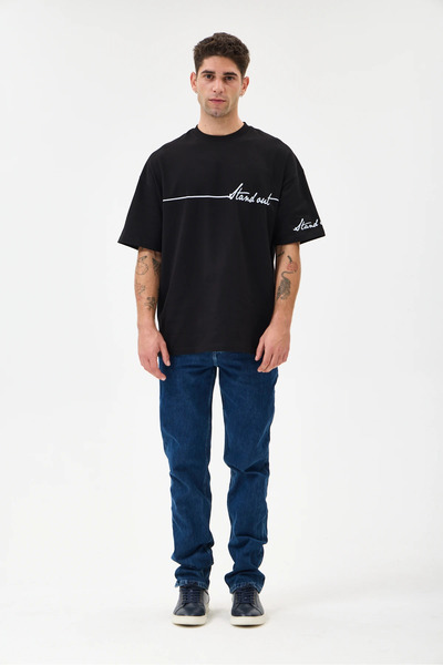 Stand Out Oversize T-Shirt - Siyah