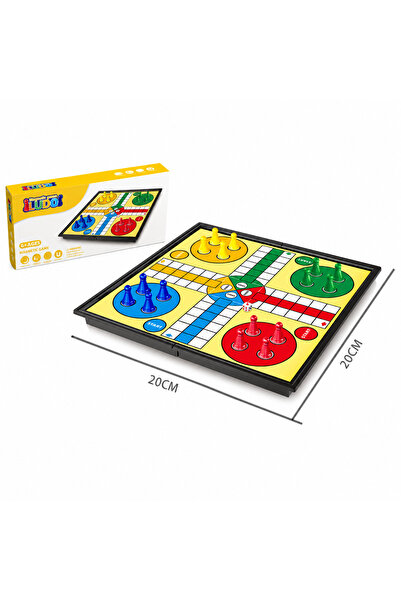 stars pearl Magnetic Ludo Game for Kids and Families, 20X20Cm Board, Ages 6 a...
