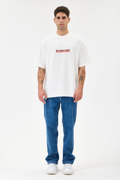 Bloodline Oversize T-Shirt - Ekru