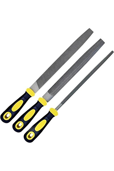 Yelajoy Metal File Set, High Carbon Steel 8-inch 3-Piece, Durable & Versatile...