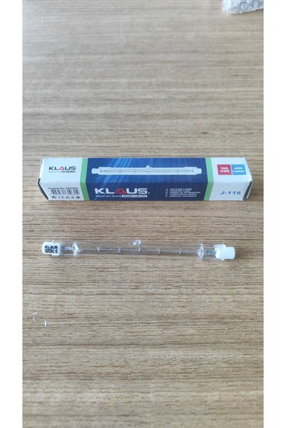 Klaus J-118 300W Halojen Çubuk Ampul (220-240V)