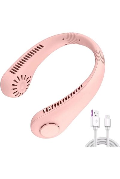 Generic مروحة رقبة قابلة لإعادة الشحن عبر USB، محمولة بثلاث سرعات، قابلة للار...