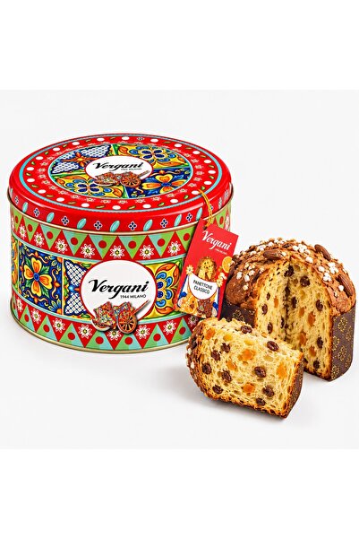 Vergani Panettone Sicily Trip Classic cutie metalica, 750g