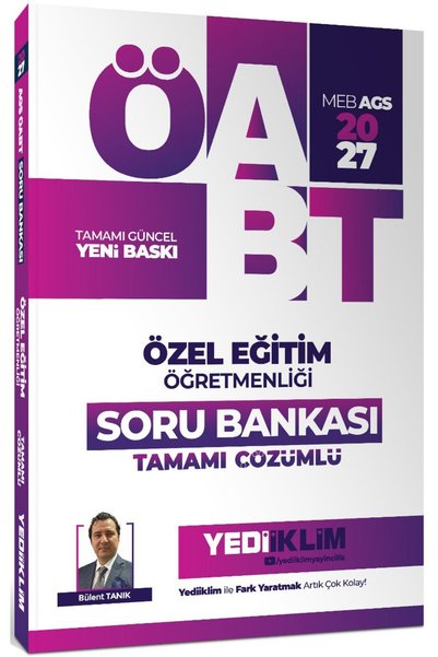 Yediiklim Yayınları 2027 MEB AGS ÖABT Özel Eğitim Öğretmenliği Tamamı Çözümlü...
