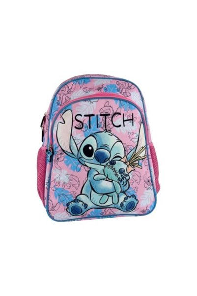 Disney Ghiozdan pentru școală, model Stitch, cu 2 compartimente, bretele ajus...