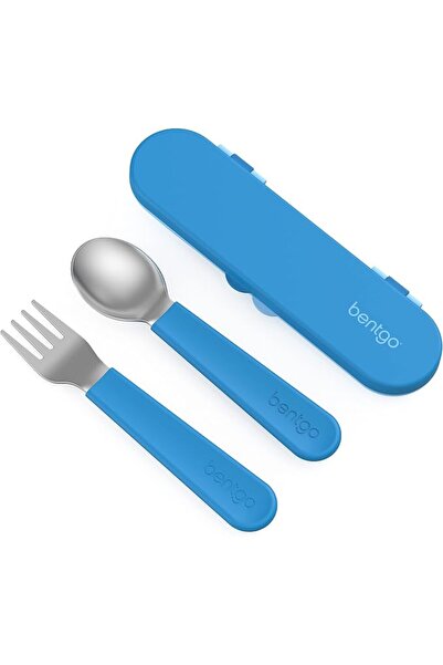 Bentgo Kids Stainless Steel Utensil Set - Reusable Fork, Spoon & Storage Case...