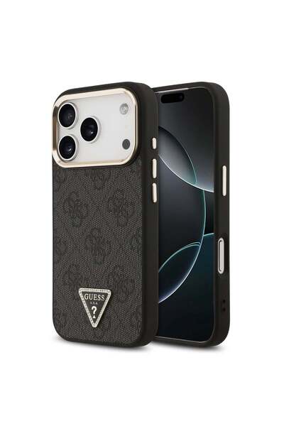 Guess Θήκη τηλεφώνου για Apple iPhone 18 Pro Max, PU 4G, με λογότυπο τριγώνου...