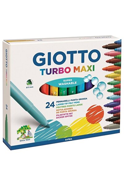 455000 Turbo Maxı 24 Renk Keçeli Kalem 2 Adet