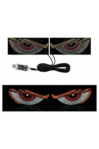 OEM Декоративен LED комплект за кола, 2 панела  "Дяволски очи ", USB свързван...