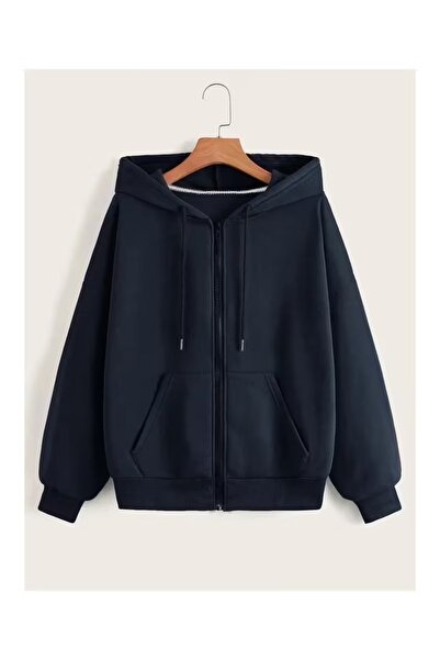 ZİYMO Unisex Zippered K Hooded Sweatshirt