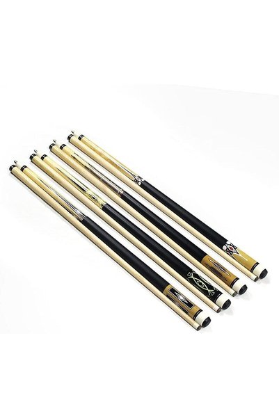 YALLA HomeGym Pool Cues, Pack of 1, Two-Piece Design, 57-Inch, 13 mm Leather ...