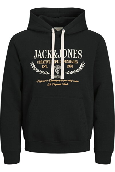Jack & Jones JACK &JONES Frederiksberg Colorfull Swh PLS φούτερ - 12305875-Μαύρο