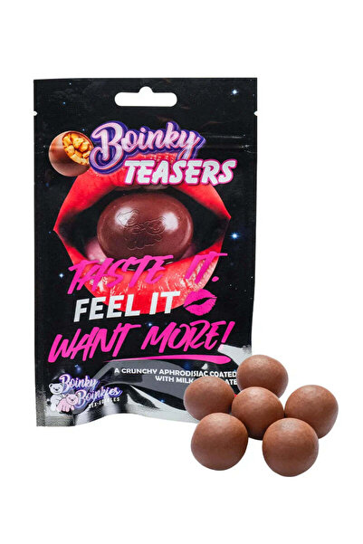 Boinky Teasers - Bomboane afrodisiace crocante de ciocolată cu lapte, 1 cutie...