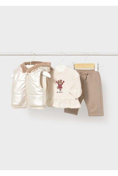MAYORAL Baby Girl Tracksuit Set with Vest 2686