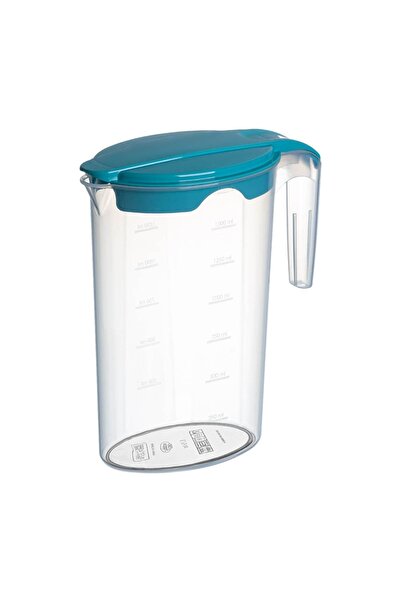 OEM Ulcior transparent din plastic fără BPA, mâner și capac bleu, 1,75 L