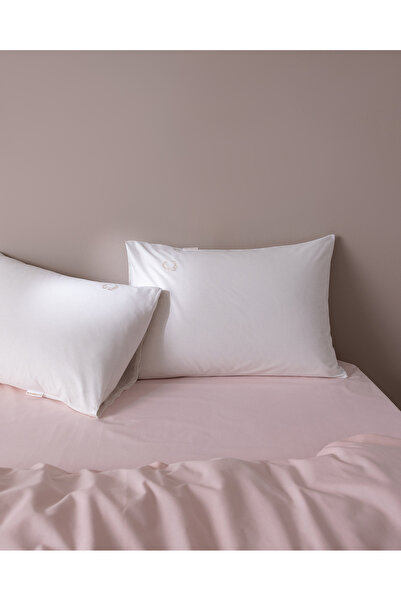 Madame Coco Solea 2-Pack 100% Cotton Embroidered Pillowcase - Ecru