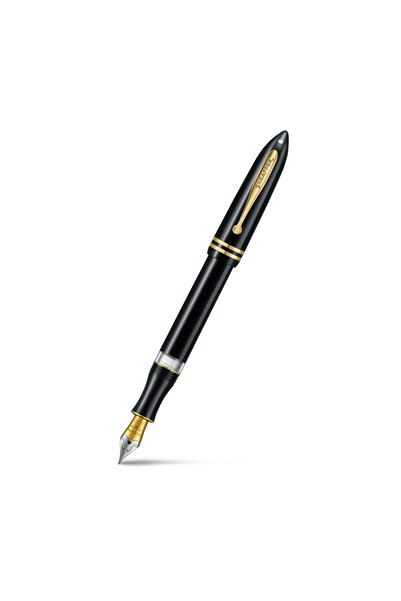 Sheaffer BALANCE III E893 ΓΥΑΛΙΣΤΕΡΟ ΜΑΥΡΟ ΚΑΙ ΧΡΥΣΑ ΣΤΟΙΧΕΙΑ ΠΕΝΑ ΜΕΣΑΙΑ