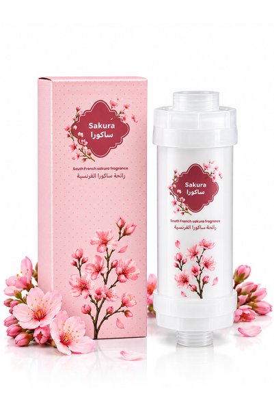 Generic Korean Sakura Aromatic Shower Filter with South French Fragrance, Filters Impurities