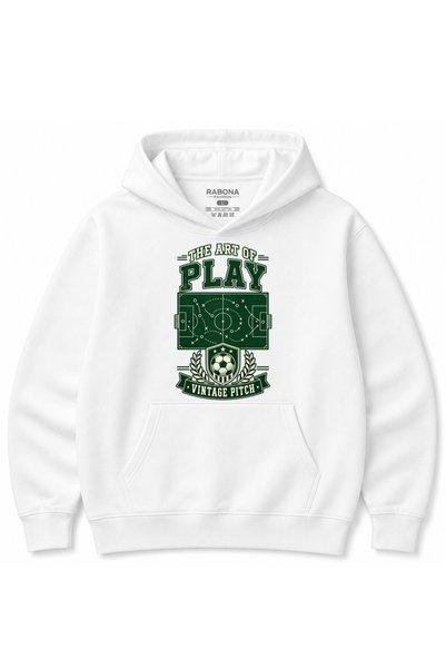 Rabona Fashion هودي بتصميم جرافيك ريترو لفن اللعب وتكتيكات كرة القدم الكلاسيكية