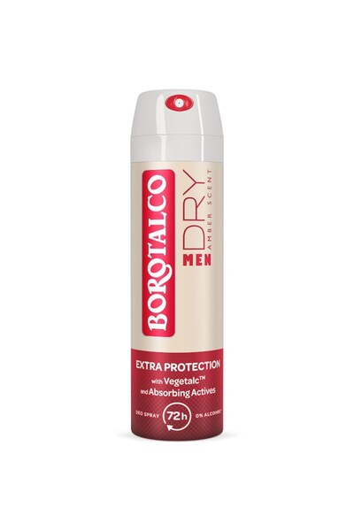 Borotalco Spray Deodorant Antiperspirant Dry Amber pentru bărbați, 150 ml