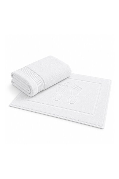 NATERIS Set baie Hotel, alb, prosop 70x140 cm + covoraș 50x70 cm, 100% bumbac...