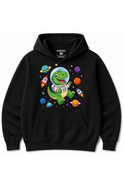 Rabona Fashion Space Explorer Dino - Cute Astronaut Dinosaur Galaxy Graphic H...