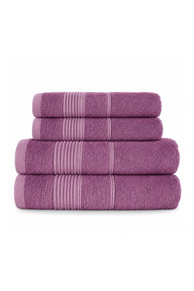 NATERIS Set 4 prosoape Bamboo Moreno, lavandă, 2x 70x140 cm + 2x 50x90 cm, bu...