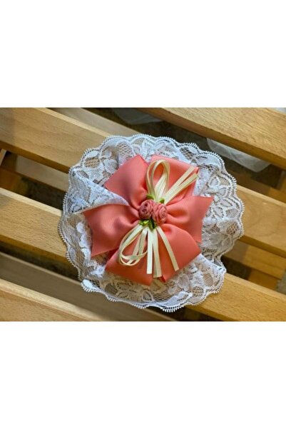 Umberella Lace Bow - Apricot