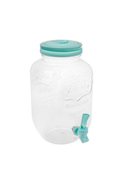 OEM Dozator băuturi din plastic cu robinet, mâner și capac verde mentă, 4,4 L