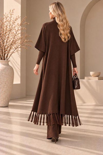 MAY MARA Women's 3-Piece Knitwear Set with Vest, Blouse and Pants