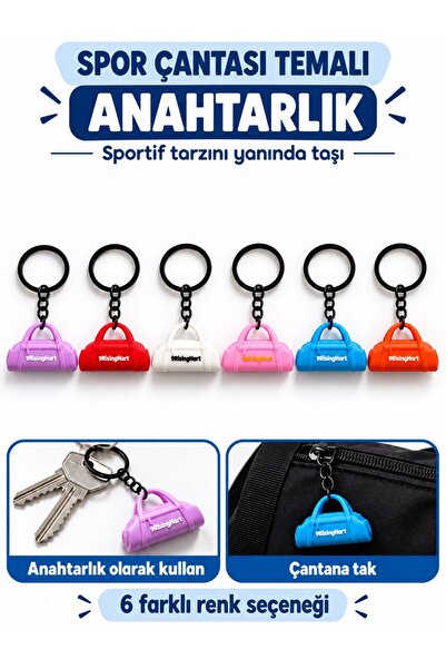 CKSpor Mini Sports Bag Themed Keychain Fitness Design Bag Accessory Charm A-37