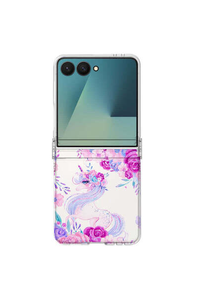 OEM Husă de telefon pentru Samsung Galaxy Z Flip 6, Z Flip 7 FE, Unicorn
