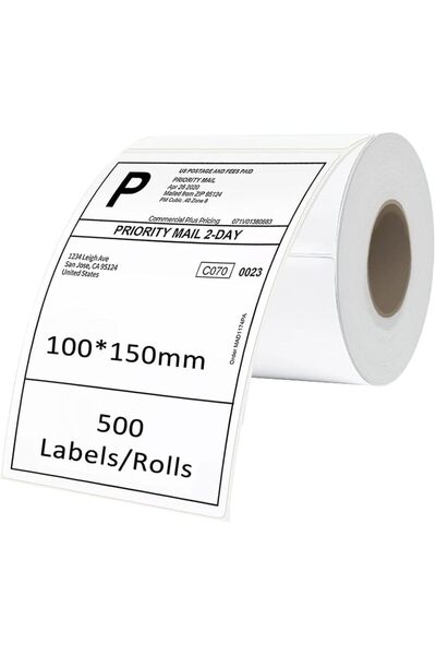 L&Wen Thermal Label, Multipurpose Labels Roll for Barcode, Mailing 100mm*150m...