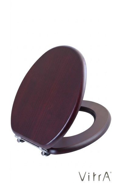 VitrA Efes Ahşap Klozet Kapağı, Kestane - 37-013-311