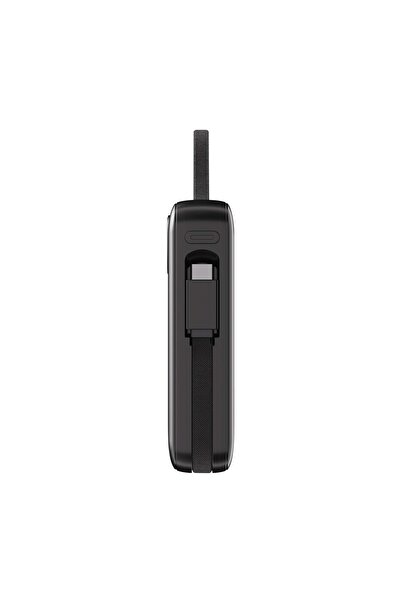 Midcom S-link G450 20000mAh PD45W+QC3.0 Dahili Kablolu Siyah LCD Taşınabilir Pil Şarj Cihazı Powerbank