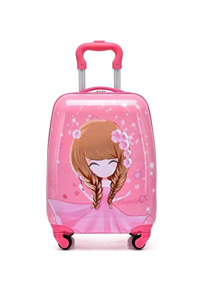 Generic Brand Princess Character Hard-Sided Polycarbonate Kids Trolley Bag-16...