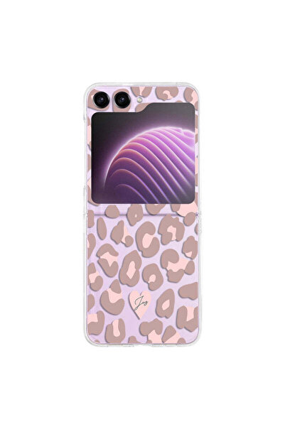 OEM Husă spate pentru Samsung Galaxy Z Flip 7, Roz Leopard