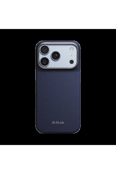 PITAKA Husă pentru iPhone 18 Pro, Edge Case, PitaTap, PTK Weaving, Albastru S...
