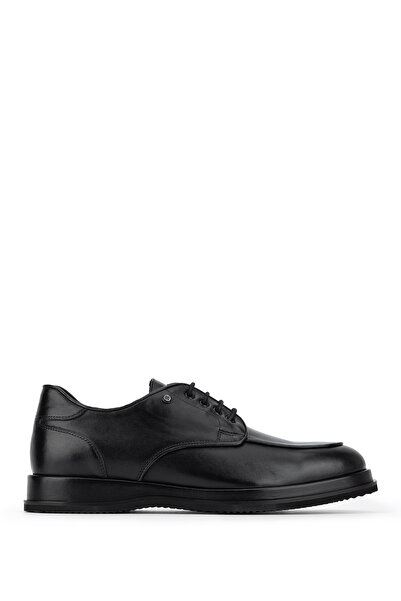 Tamer Tanca Men's Genuine Leather Black Classic Shoes