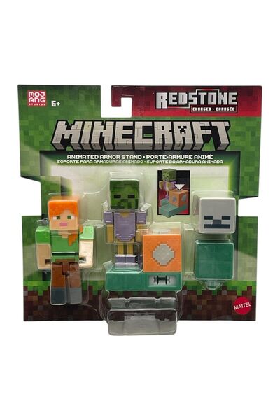 MINECRAFT Set de joaca cu figurine, Minecraft, Redstone, Animated Armor Stand...