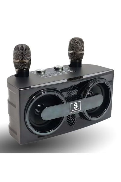 Smartberry Smart Berry M25 Bluetooth Karaoke Speaker with Twin Wireless Mic Setup