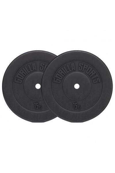 Gorilla Sports Disc din plastic umplut cu ciment, 1,25 - 15 kg, 30/31 mm % SE...