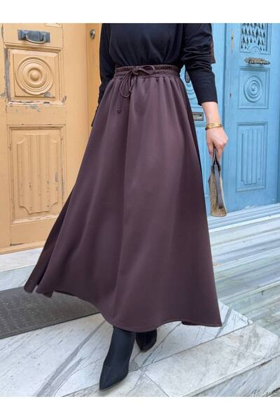 nurvina modest wear Puf Scuba Waist Adjustable Bell Skirt