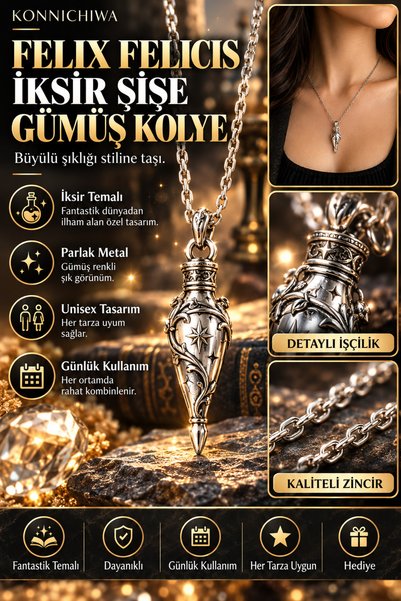 FG KONNİCHİWA Harry Potter Themed Fantastic Necklace Models Unisex Elder Wand...