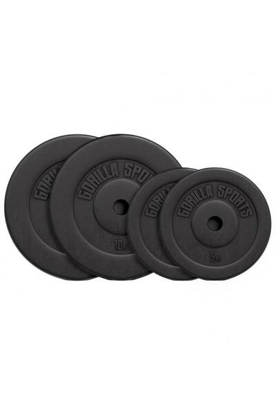 Gorilla Sports Disc din plastic umplut cu ciment, 1,25 - 15 kg, 30/31 mm % SE...