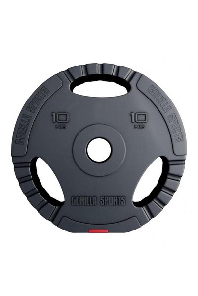 Gorilla Sports Disc de halteră din plastic Gripper Olympia 1,25 - 15 kg 10 kg