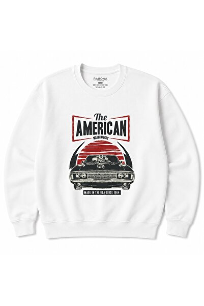 Rabona Fashion سويت شيرت برسومات سباقات كلاسيكية من American Motorworks 1964 ...