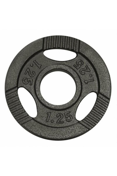 Gorilla Sports Discuri de halteră din fontă Gripper 0,5 - 20 kg Argintiu / 50...